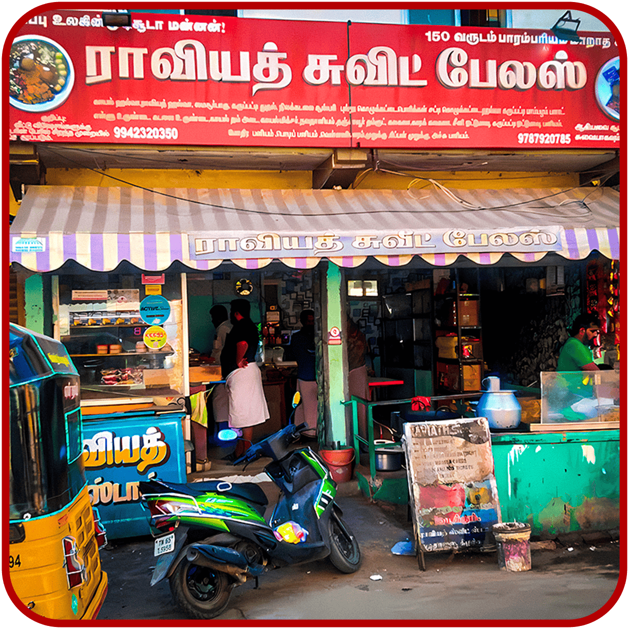 Authentic Kilakarai sweet-making process at Raviath Sweet Palace